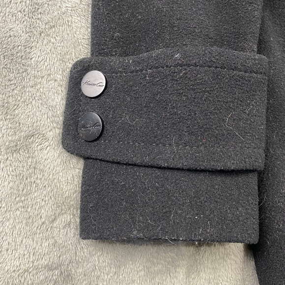 Kenneth Cole New York Black Toggle Coat Hooded Wool Blend‎ Women's Size 4 - Picture 7 of 15